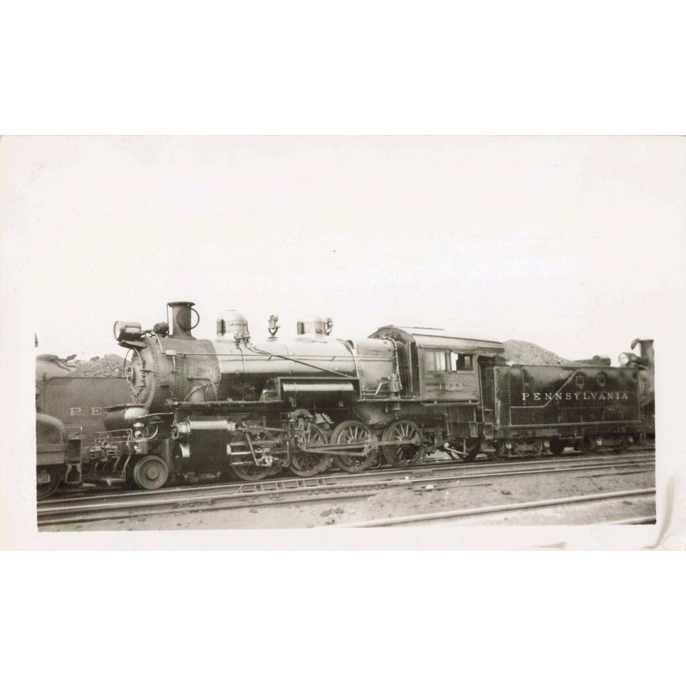 PRR Pennsylvania Railroad 2-8-0 #1225 Steam Locomotive Photo Philadelphia 1947